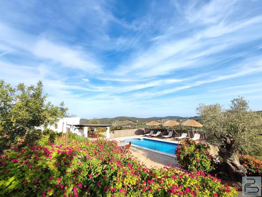 Casa Can Lluc Con Piscina, Jardin Y Vista Al Campo Sant Miquel De Balansat Exterior foto