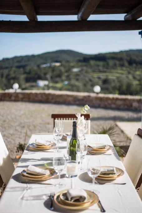 Casa Can Lluc Con Piscina, Jardin Y Vista Al Campo Sant Miquel De Balansat Exterior foto