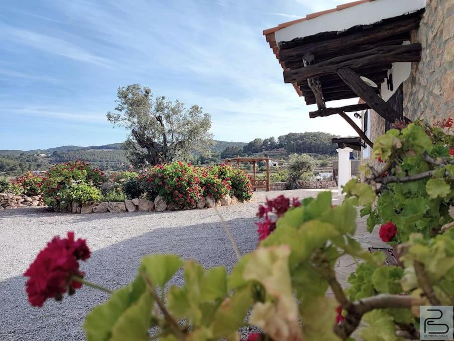 Casa Can Lluc Con Piscina, Jardin Y Vista Al Campo Sant Miquel De Balansat Exterior foto