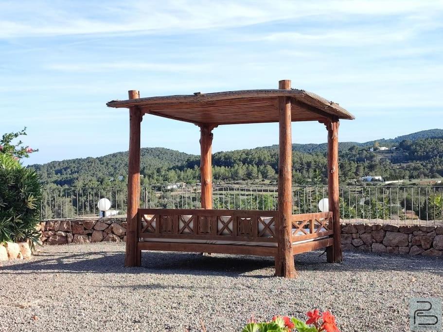 Casa Can Lluc Con Piscina, Jardin Y Vista Al Campo Sant Miquel De Balansat Exterior foto