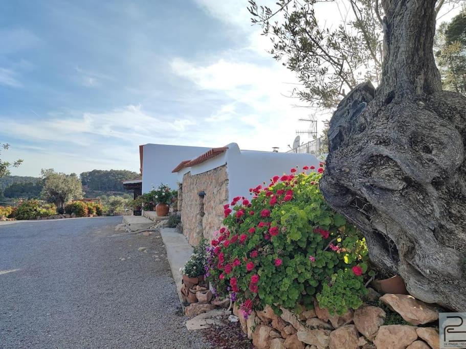 Casa Can Lluc Con Piscina, Jardin Y Vista Al Campo Sant Miquel De Balansat Exterior foto