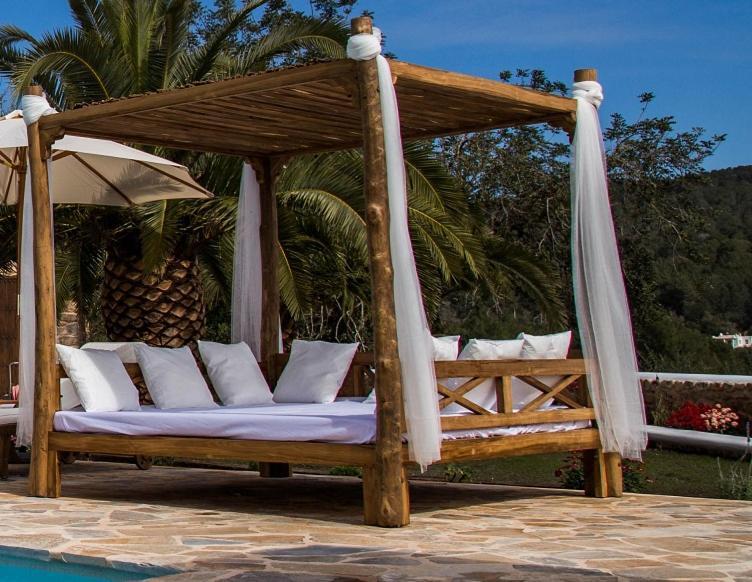 Casa Can Lluc Con Piscina, Jardin Y Vista Al Campo Sant Miquel De Balansat Exterior foto