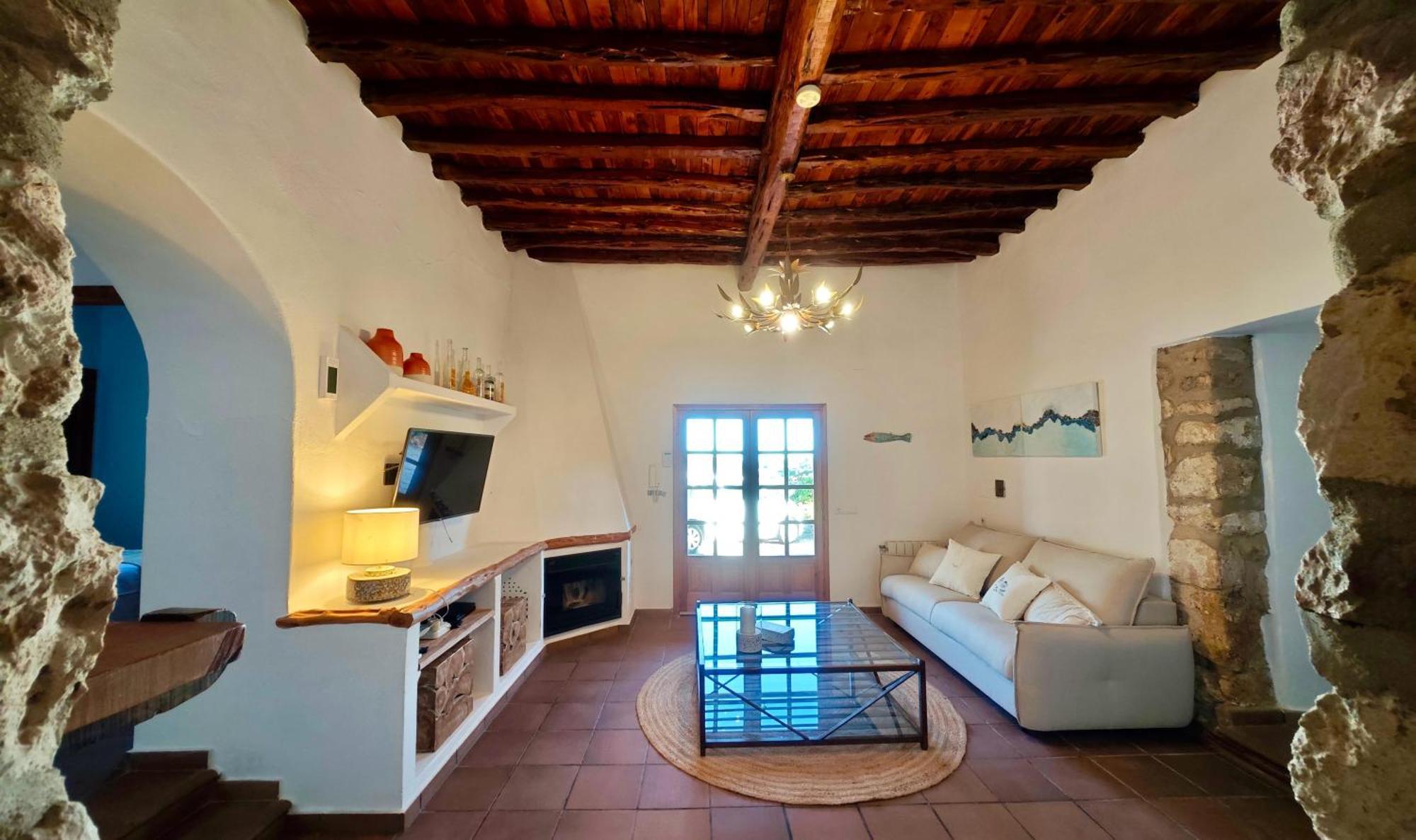 Casa Can Lluc Con Piscina, Jardin Y Vista Al Campo Sant Miquel De Balansat Exterior foto