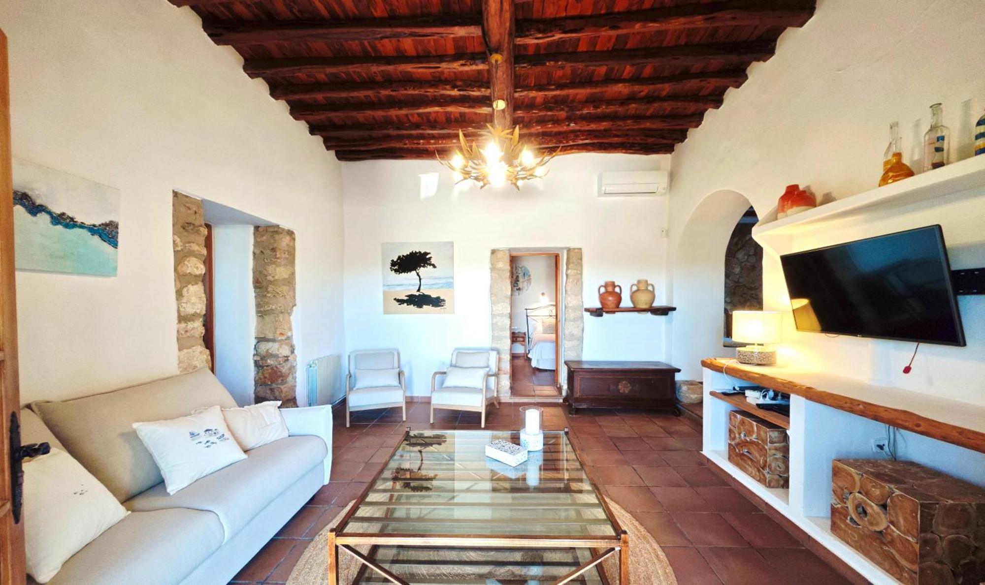 Casa Can Lluc Con Piscina, Jardin Y Vista Al Campo Sant Miquel De Balansat Exterior foto